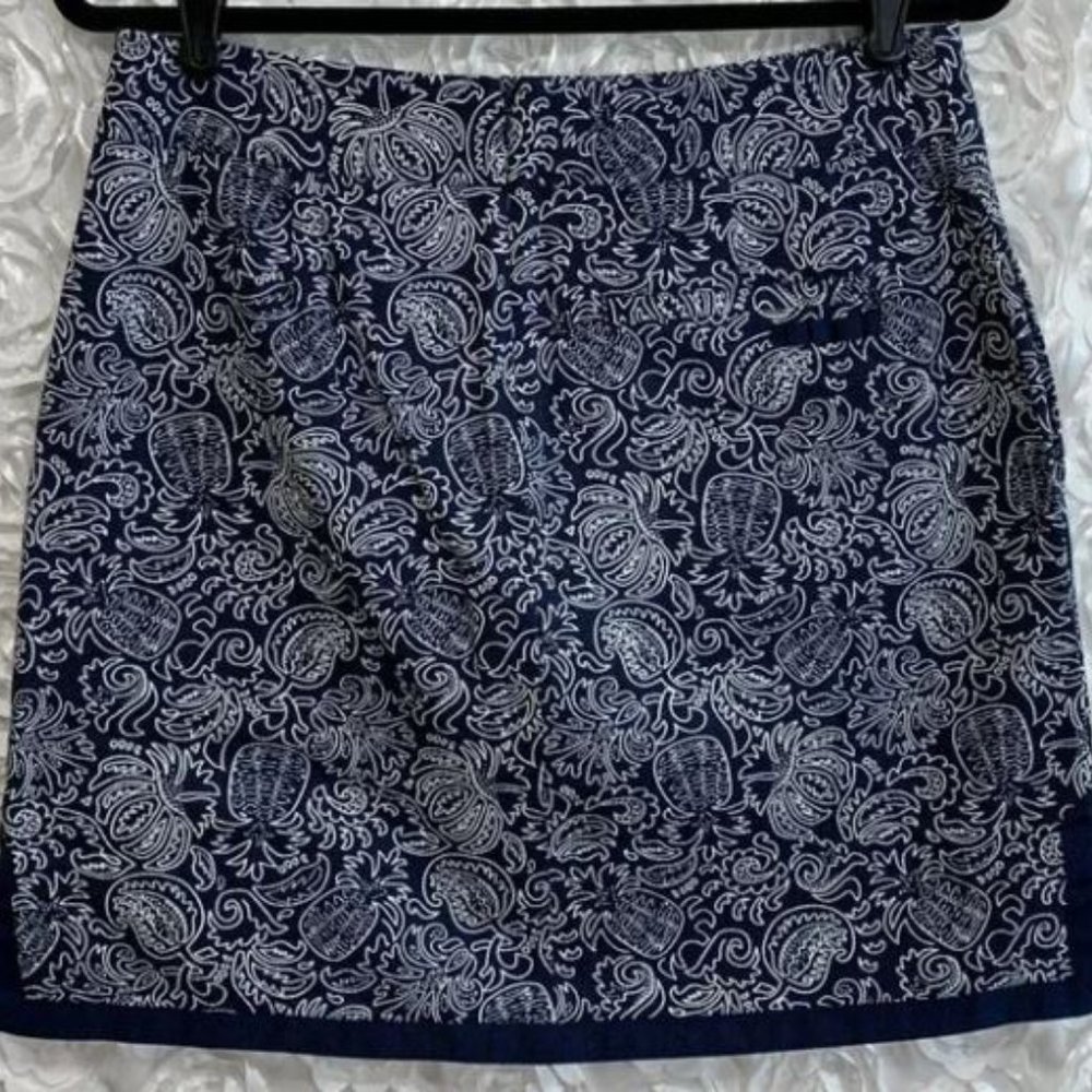 Vineyard Vines Golf Skirt Size 2 Navy White New with Tags